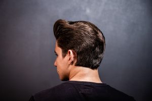 Nuca y zona donante de pelo vista desde atras
